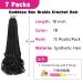 Mclisle French Curl Crochet Braids 18 Inch 7 Pack - Synthetic Pre Looped Goddess Box Braids with Curly Ends - 1B 18 Inch - Buy Online on GoSupps.com