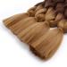 Buy 24 Ombre Brown Braids Extensions - 6pcs Jumbo Kanecalon Synthetic Hair for Box Braids & Crochet | Dark Brown Shades - Buy Online on GoSupps.com