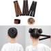 6-Piece Hair Bun Maker Set for Easy French Twist Bun - Black, Dark Coffee, Light Coffee - Perfect Bun Tool for Girls and Women - Buy Online on GoSupps.com