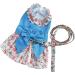Petyoung Floral Cat Clothes & Leash | Small Dog & Cat Princess Dress | XL Blue Puppy Skirt & Dog Dress - Buy Online on GoSupps.com