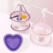 lyanny Makeup Cleaning Bowl | Heart Shape Silicone Make up Brush Cleaner | Portable Brush Cleaning Pad Foldable Makeup Cleaning Tools for Brushes Sponges Purple - Buy Online on GoSupps.com