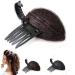 5 pieces Perfect Puff Hair Head pillow invisible fluffy princess styling hair fringes clip self -adhesive hair sponge pad hair clip for women wedding headdress brown