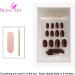 Bling Art Oval False Nails Fake Acrylic Gel Glossy Matte Polished Glitter Full Cover 24 Medium Tips Glue (Cherry Blossom) - Buy Online on GoSupps.com