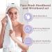 Crosize 7 Pack Face Wash Headband and Wristband Set for Women - Cute Spa Skin Care Accessories for Washing Face and Makeup - Pink White Brown - Buy Online on GoSupps.com