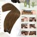 Easyouth Medium Brown Remy Weft Hair Extensions - 14 Inch - 70g - #4 - Buy Online on GoSupps.com
