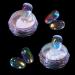 2 jar nail powder set aurora nail powder mermaid dazzling powder nails and sponge stick glazed donut glitter powder nails mirror effect glitter nail art powder for DIY accessories (04+05)