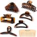 Brown Hair Claw Clips Set - 6 Trendy Mixed Design Hair Clips for Thick Thin Long Hair - Buy Online on GoSupps.com