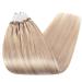 UGEAT Microring Extensions | Real Hair 50cm Ashblond Highlight | Micro Loop Hair Extensions #18/613 | 50g Bleach Hair Extensions - Buy Online on GoSupps.com