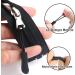 DONQL 30-Piece Black Zipper Handle Replacement Pulls - Nylon Zipper Loops for Clothing Backpacks & Outdoor Sports - Buy Online on GoSupps.com