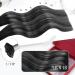 Moresoo Real Hair Bonding Extensions 60cm - Black & Silver Ombre U-Tip Keratin Hot Fusion - 1g/S 50g #1b/Silver - Buy Online on GoSupps.com