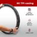 Fincci 26x2.10 Foldable XC Cross Country Tires - Pack of 2 | Mountain MTB Hybrid Bike Bicycle | 60 TPI, Nylon Protection | Black - Buy Online on GoSupps.com