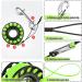 Aluminum Alloy Scuba Diving Reel with 30m High Visibility Line - Ideal for Wreck Cave Exploration | Fluorescent Green - Buy Online on GoSupps.com