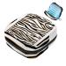 Menstruation pad bag with zipper women's napkin bag tampons collective bags for women and girls (animal-zebra imprint)