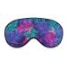 Neon Tropical Palm Leaf Sleep Mask Eye Cover for Sleeping Blindfold with Adjustable Strap Blocks Light Night Travel Nap for Men Women