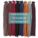 20" Reggae Dreads 15 Strands Grey Dreadlock Extensions Double Ended 1cm Handmade Synthetic Braid Dreads Hip-Hop Reggae Hair Extension 20"(15 Strands) Grey - Buy Online on GoSupps.com