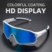 ROCKBROS Polarized Cycling Sunglasses UV Protection for Women Men - White Blue - Buy Online on GoSupps.com