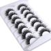 Mebver 8D Fluffy Wispy Cat Eye False Eyelashes - Natural Look Faux Mink Lashes, D Curl, 7 Pairs Pack - Buy Online on GoSupps.com