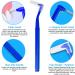 Skhaovs 60 L-Shaped Interdental Brushes - Yellow Dental Floss Brushes for Oral Hygiene | 60 Pieces for Effective Cleaning Between Teeth - Buy Online on GoSupps.com