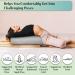 Embroidered Firm Bolster Yoga Pillow for Restorative Yoga - Grey | 25.9 x 10.2 x 5.9 IN with Carrying Bag - Buy Online on GoSupps.com
