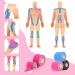 3 Rolls Kinesiology Tape - Waterproof Sports Tape for Muscles Knees Shoulders & Elbows (Blue/Pink/Black 5m x 5cm) - Buy Online on GoSupps.com