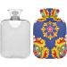 Boho Mandala Hot Water Bottle 2L | Pain Relief & Sports Injuries | Soft Cover for Comfort - Buy Online on GoSupps.com