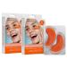 MOND'SUB Premium Under Eye Patches Gel Eye Patches Hydrating & Refresh for Puffy Eyes Under Eye Bags & Dark Circles Natural Collagen Eye Gels Pads Crystal Anti-Aging Eye Mask (Light blue) Orange