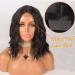 Diamond Queen Short Wavy Black Bob Wig - Shoulder Length Synthetic Lace Wig for Black Women (1B) - Buy Online on GoSupps.com