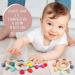 Organic Wooden & Silicone Baby Teething Toy Rings - Khaki (3+ Months) - Buy Online on GoSupps.com