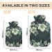 Heat Bottle with Soft Velvet Cover | Floral Design | Pain Relief & Bed Warmer | Hot & Cold Compress | 1L - Buy Online on GoSupps.com