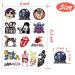 Rock Band Temporary Tattoos - 56 Styles for Kids/Teens Music Birthday Party Favors - Buy Online on GoSupps.com