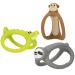 Nuby 100% Silicone Loopals Easy Grip Loopy Legs Teether: 3M+ Characters Vary Multi (Pack of 4) - Buy Online on GoSupps.com