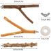 8 Pcs Bird Perches Parrot Stand Natural Wood Perch Parakeet Toys BirdCage Accessories for Conure Cockatiels Budgie Lovebird - Buy Online on GoSupps.com