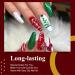Christmas Dip Powder Set - Red Green Golden Glitter - No Lamp Cure - Fine Dipping Powder - Even & Smooth Finish - 6pcs-10g/box - Buy Online on GoSupps.com