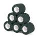 Legal bandage combined self -adhesive 5cm x 4.5m 6 rolls fixing sords self -adhering cohesive bandage for first aid dog veterinary wrap sport elastic bandage for wrist feet (dark green) 6PCs dark green