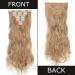 Silk-co Clip in Hair Extensions - 24 Inch Curly Ombre Hairpiece, Ash to Bleach Blond, Full Head 8 Pieces 18 Clips - Buy Online on GoSupps.com