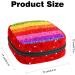 Women's Portable Period Kit - Rainbow Striped Storage Bag with Pockets | Feminine Products Organizer - Buy Online on GoSupps.com