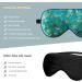 LaCourse 100% Natural Mulberry Silk Sleep Eye Mask for Women - Green Floral | Adjustable 19 Momme Organic Silk | Includes 4 Pairs of EarPlugs and Travel Pouch - Buy Online on GoSupps.com