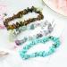 Rbenxia 12 Chakra Stones Healing Crystals Bracelets - Colorful Gemstone Chips for Reiki Healing - 12 Colors - Buy Online on GoSupps.com