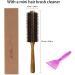 Round Boar Bristle Wooden Hair Brush - Anti Static Hairbrush for Women - Ideal for Styling, Drying, and Curling - Buy Online on GoSupps.com