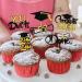 24 Pcs 2024 Graduation Cupcake Toppers You Did It Theme Party Cake Decoration Black and Gold Dessert Insert MGPFERD - Buy Online on GoSupps.com