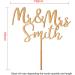 Wedding Cake Toppers Engagement Gifts Mr & Mrs Cake Topper Personalised Gifts for Couple Party Decorations Wooden Cake Topper Custom Gifts 2 Designs with Any Name(Design1) - Buy Online on GoSupps.com