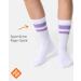 Buy 3 Pack Retro Tennis Socks - High Sport Striped Cotton Socks for Ladies | Breathable & Comfortable | International Shipping Available - Buy Online on GoSupps.com