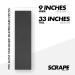 Scrape Tape Black Shortboard Skateboard Grip Tape Sheet - 9 x 33 | Standard Size - Buy Online on GoSupps.com