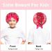 4Pcs Kids Satin Hair Bonnets - Soft Silk Sleeping Caps for Curly Natural Hair - Buy Online on GoSupps.com