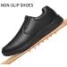 DXINZHI Men's Slip Resistant Work Shoes - Oil & Water Resistant Chef Shoes, Size 10.5 Black - Buy Online on GoSupps.com