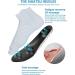 Memory Foam Insoles for Men & Women - Ergonomic Shock Absorption - Ultralight & Breathable Sports Insoles (2 Pairs) for Plantar Fasciitis - Sizes W 8-9 / M 6.5-7.5 - Black/White - Buy Online on GoSupps.com
