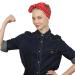 Sea Team 2-Pack Red & White Polka Dot Cotton Headband Bows - Double Wide Headwrap Bands - Buy Online on GoSupps.com