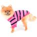 Paidful Striped Dog Shirt for Small & Medium Dogs | Breathable Vest with Red Heart | Summer Pet Apparel for Chihuahua & Yorkie - Pink - Buy Online on GoSupps.com