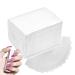 Tapis Table - 50pcs 16.5x12cm | Serviette Manucure Absorbante Jetable | Feuilles Protection Plan De Travail pour Salon D butants Professionnels Maison Onglerie Hygi ne Blanc