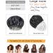 Mikimini X-Large Satin Bonnet for Sleeping - Black+Silver Reversible Double Layer Hair Cap - Soft Stretchy Hair Care Bonnet for Women - Buy Online on GoSupps.com
